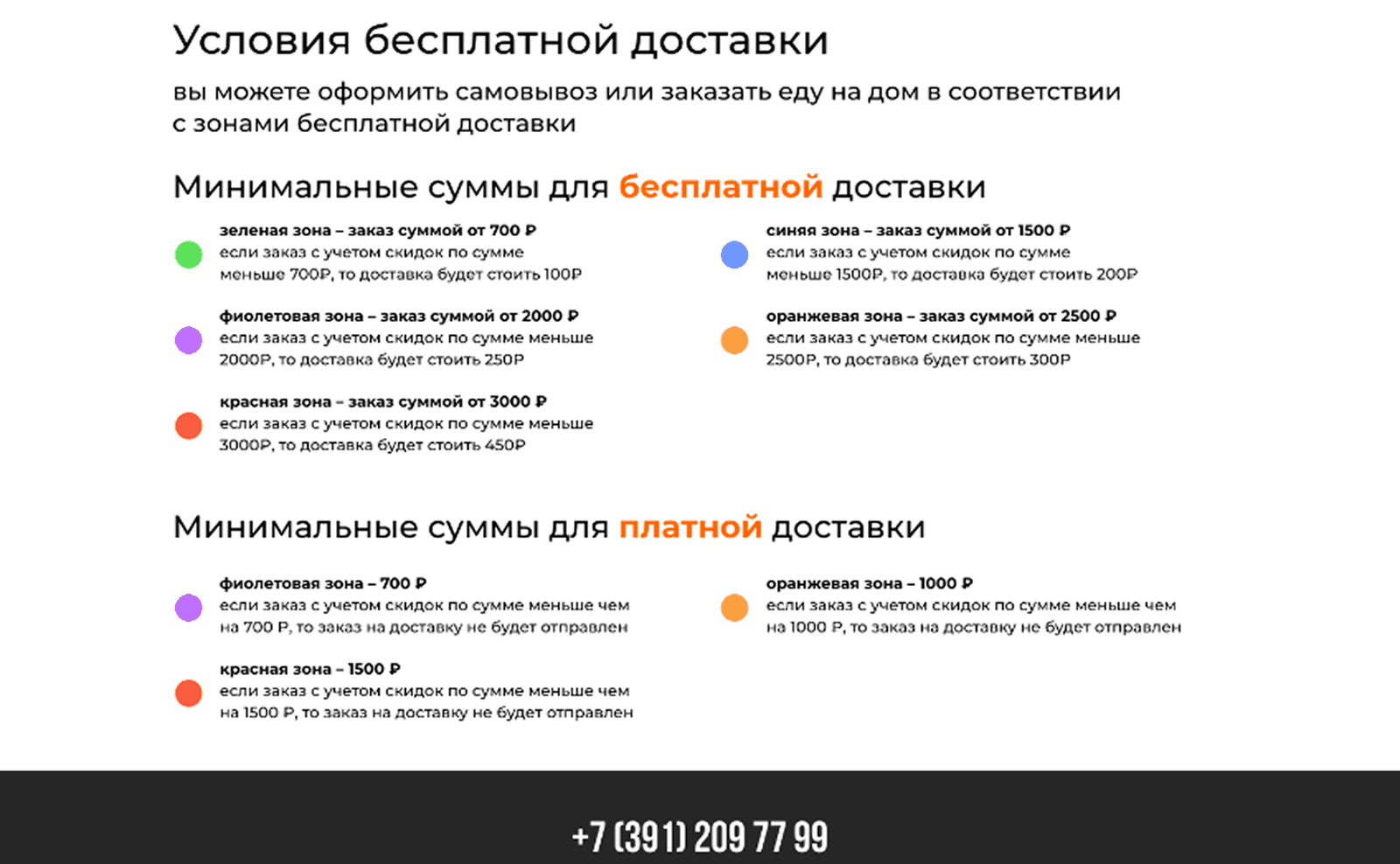 Условия доставки на сайте Royal Grill